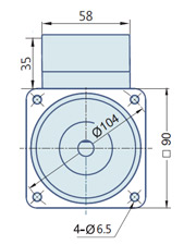 Round AC Induction Motor With Terminal Box