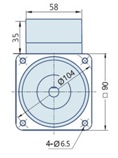 Round AC Induction Motor With Terminal Box