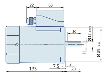 Round AC Induction Motor With Terminal Box