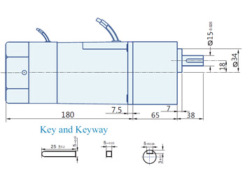 AC Geared Motor With Lead wires