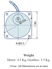 AC Geared Motor With Lead wires