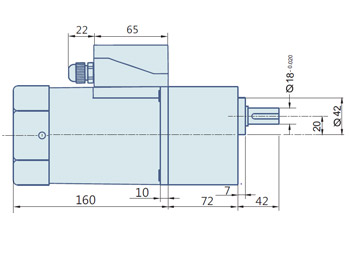 Round AC Induction Motor With Terminal Box