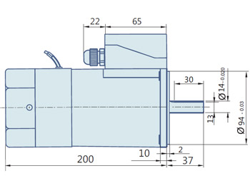 Round AC Induction Motor With Terminal Box