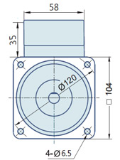 Round AC Induction Motor With Terminal Box