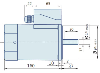 Round AC Induction Motor With Terminal Box