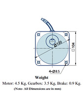 AC Geared Motor With Lead wires