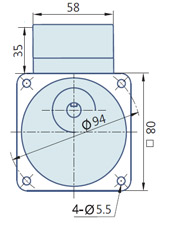 Round AC Induction Motor With Terminal Box