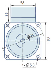 Round AC Induction Motor With Terminal Box