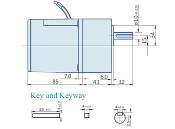 AC Geared Motor With Lead wires