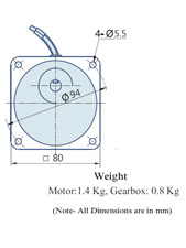 AC Geared Motor With Lead wires