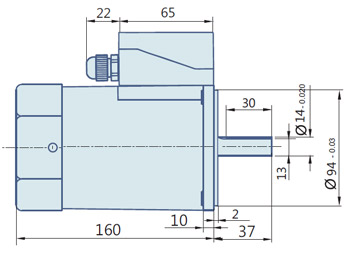 Round AC Induction Motor With Terminal Box