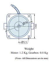 Round AC Induction Motor With Terminal Box