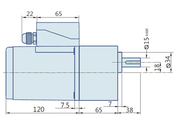 Round AC Induction Motor With Terminal Box