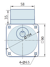 Round AC Induction Motor With Terminal Box