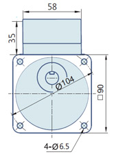 Round AC Induction Motor With Terminal Box