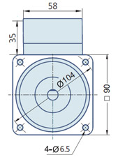 Round AC Induction Motor With Terminal Box