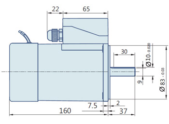 Round AC Induction Motor With Terminal Box