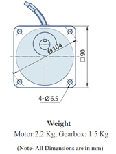 AC Geared Motor With Lead wires