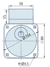 Round AC Induction Motor With Terminal Box