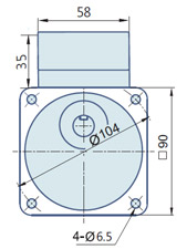 Round AC Induction Motor With Terminal Box