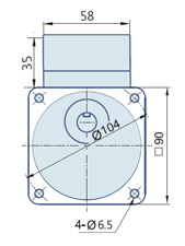 Round AC Induction Motor With Terminal Box