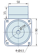 Round AC Induction Motor With Terminal Box