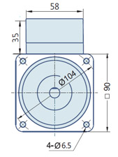 Round AC Induction Motor With Terminal Box