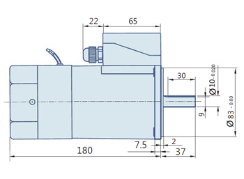 Round AC Induction Motor With Terminal Box