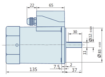 Round AC Induction Motor With Terminal Box