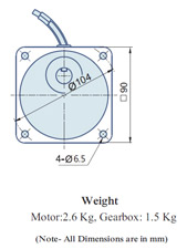 AC Geared Motor With Lead wires