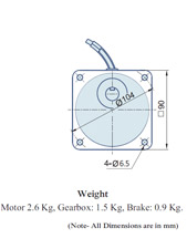 AC Geared Motor With Lead wires