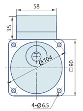 Round AC Induction Motor With Terminal Box