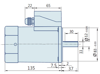 Round AC Induction Motor With Terminal Box