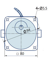 Round AC Induction Motor With Terminal Box