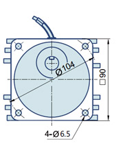 Round AC Induction Motor With Terminal Box